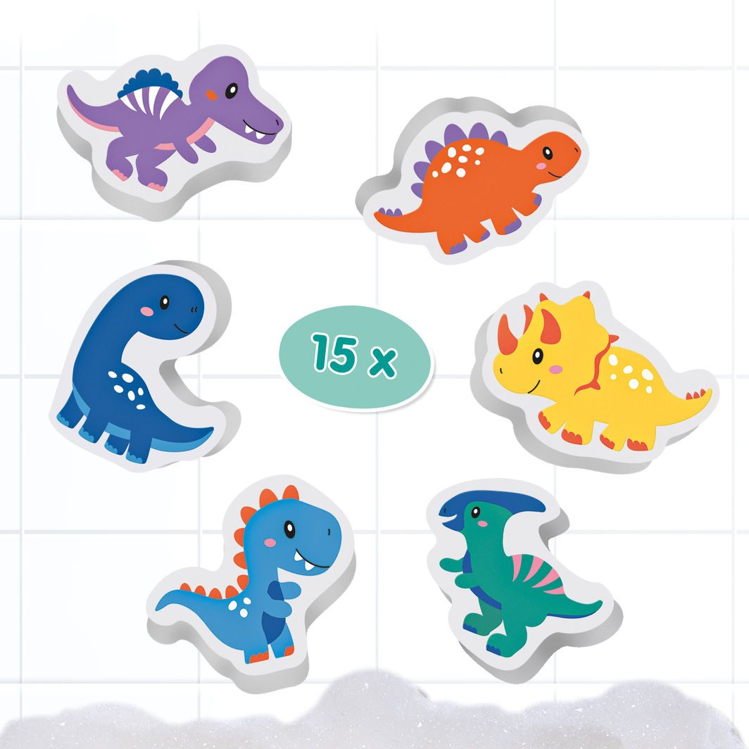 SES Creative Badeleker, Badefigurer i skum - Dinoer