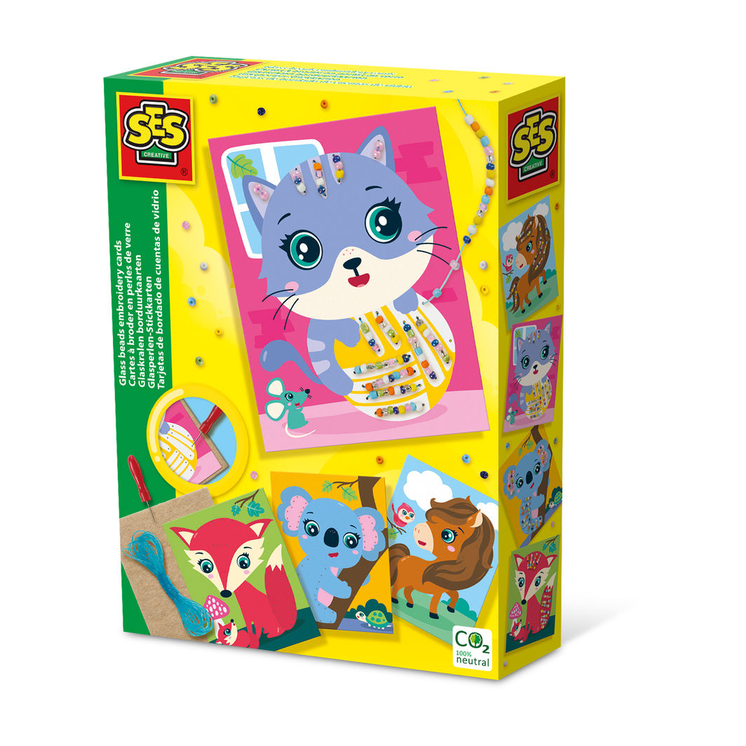 SES Creative Broderikort, Broder med glassperler