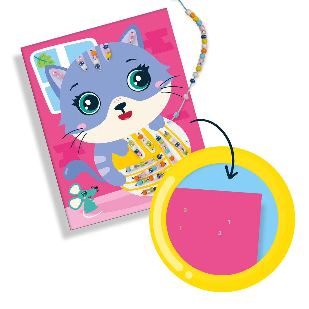 SES Creative Broderikort, Broder med glassperler