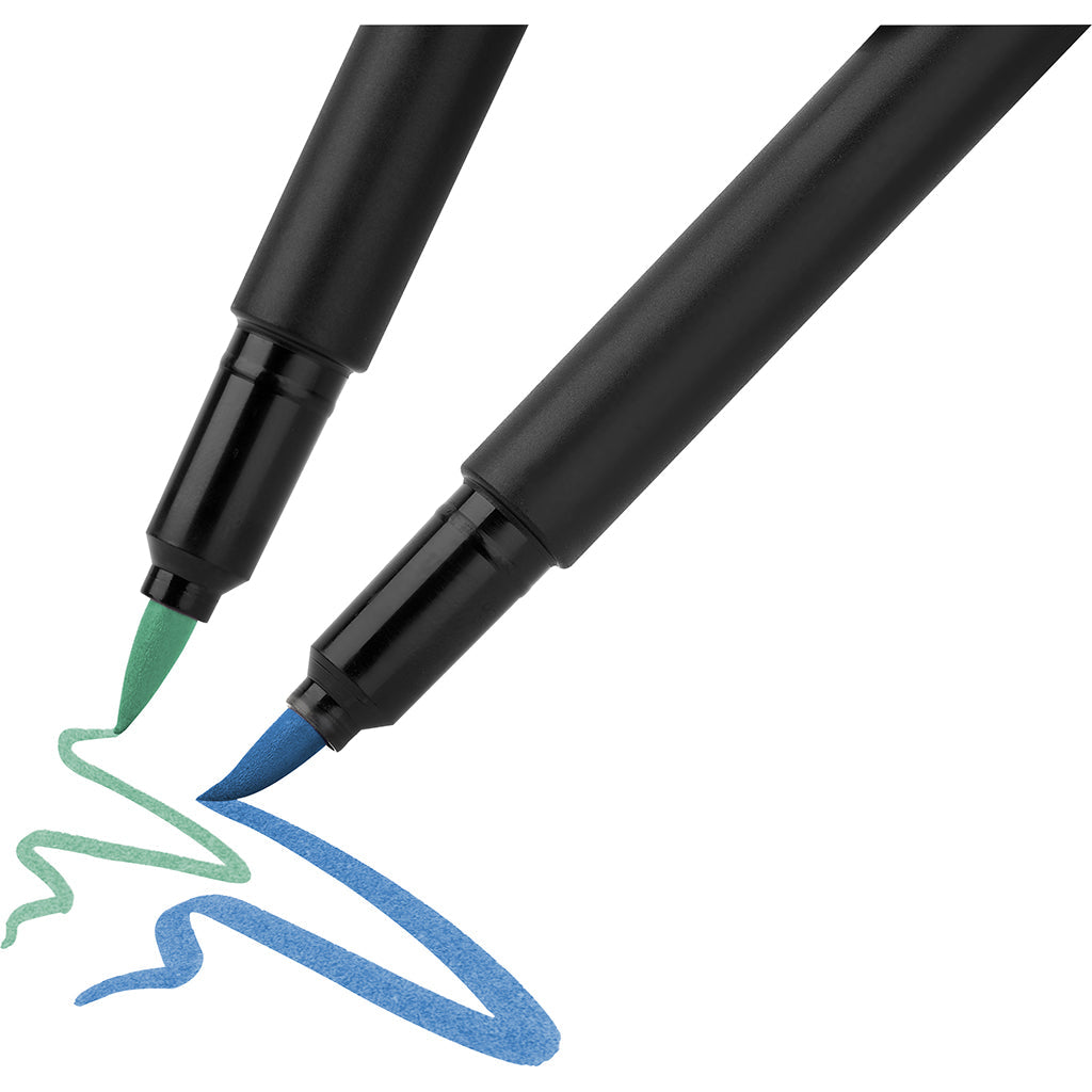 Faber-Castell, Black Edition markørtusjer med penselspiss, 10 stk.