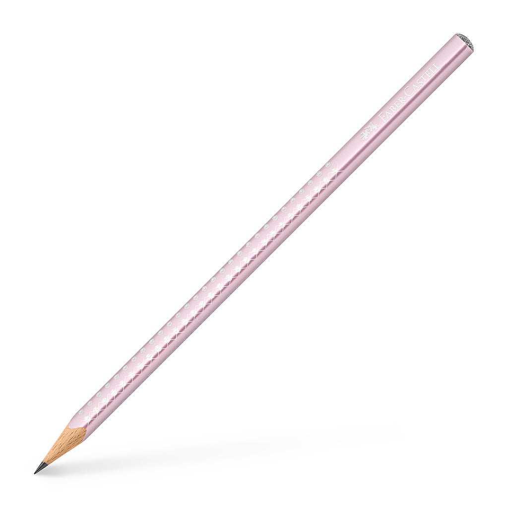 Faber-Castell Sparkle blyant m. glitter, Rose metallic