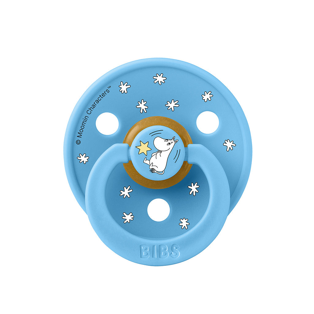 Bibs smokk i naturgummi, 2-pk, str. 2 - Moomin, Good Night - Breeze mix