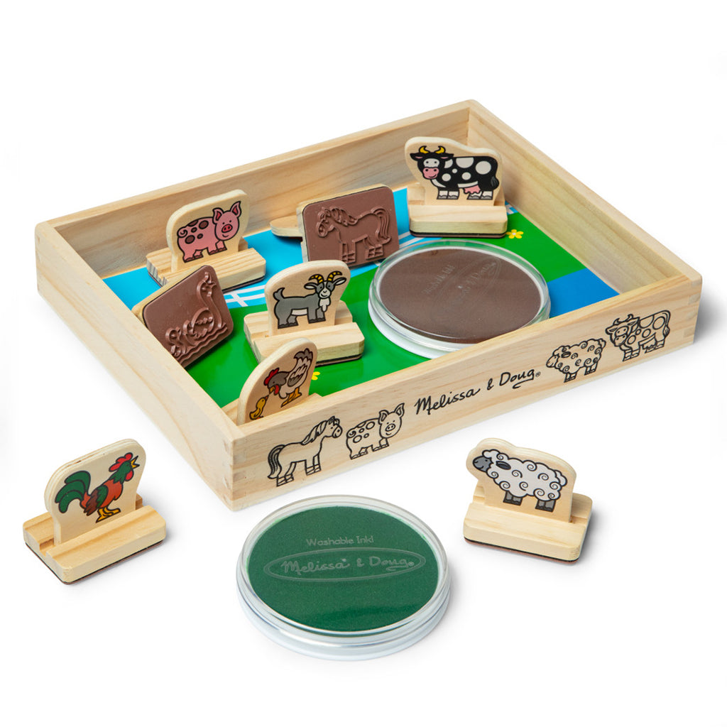 Melissa & Doug Mitt første stempelsett, Bondegårdsdyr