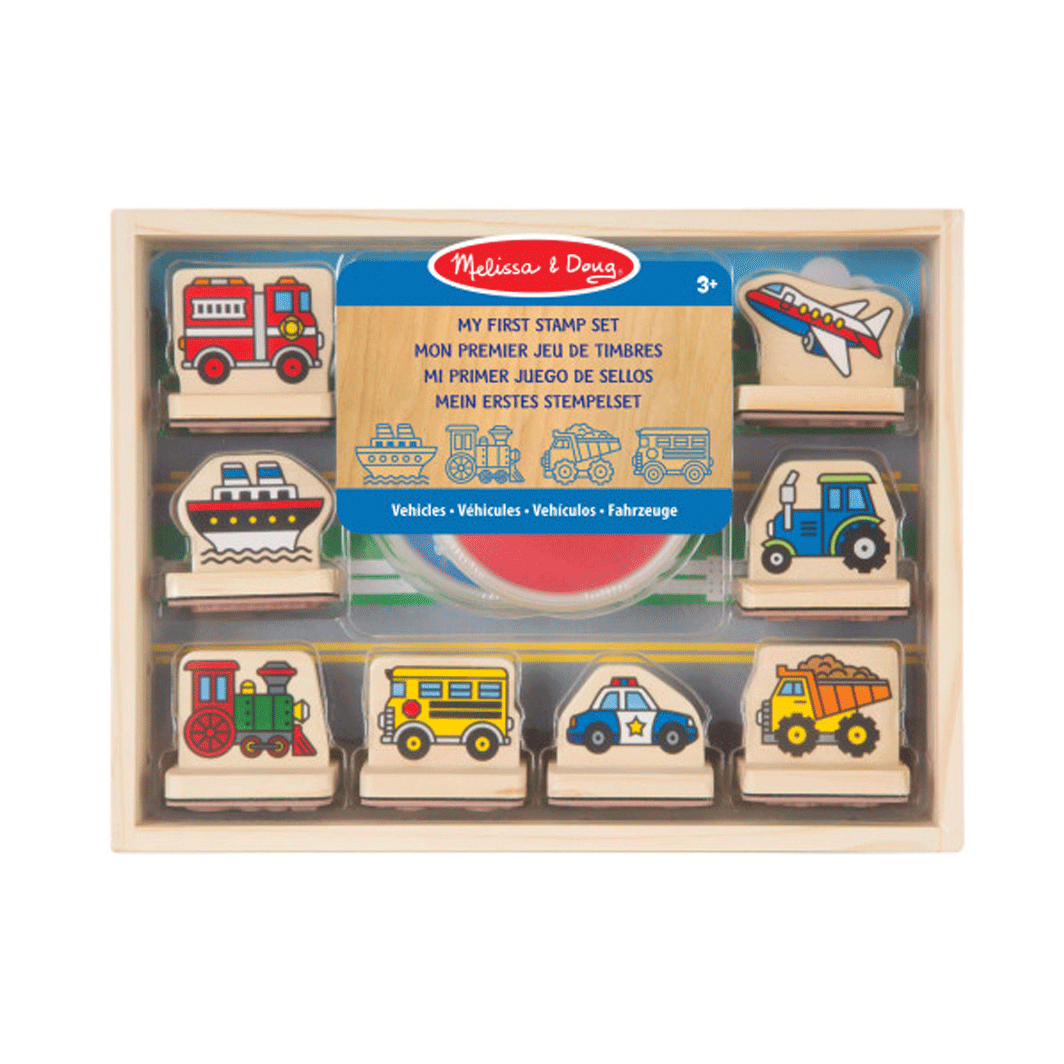 Melissa & Doug Mit første stempelsæt, Køretøjer for små hænder