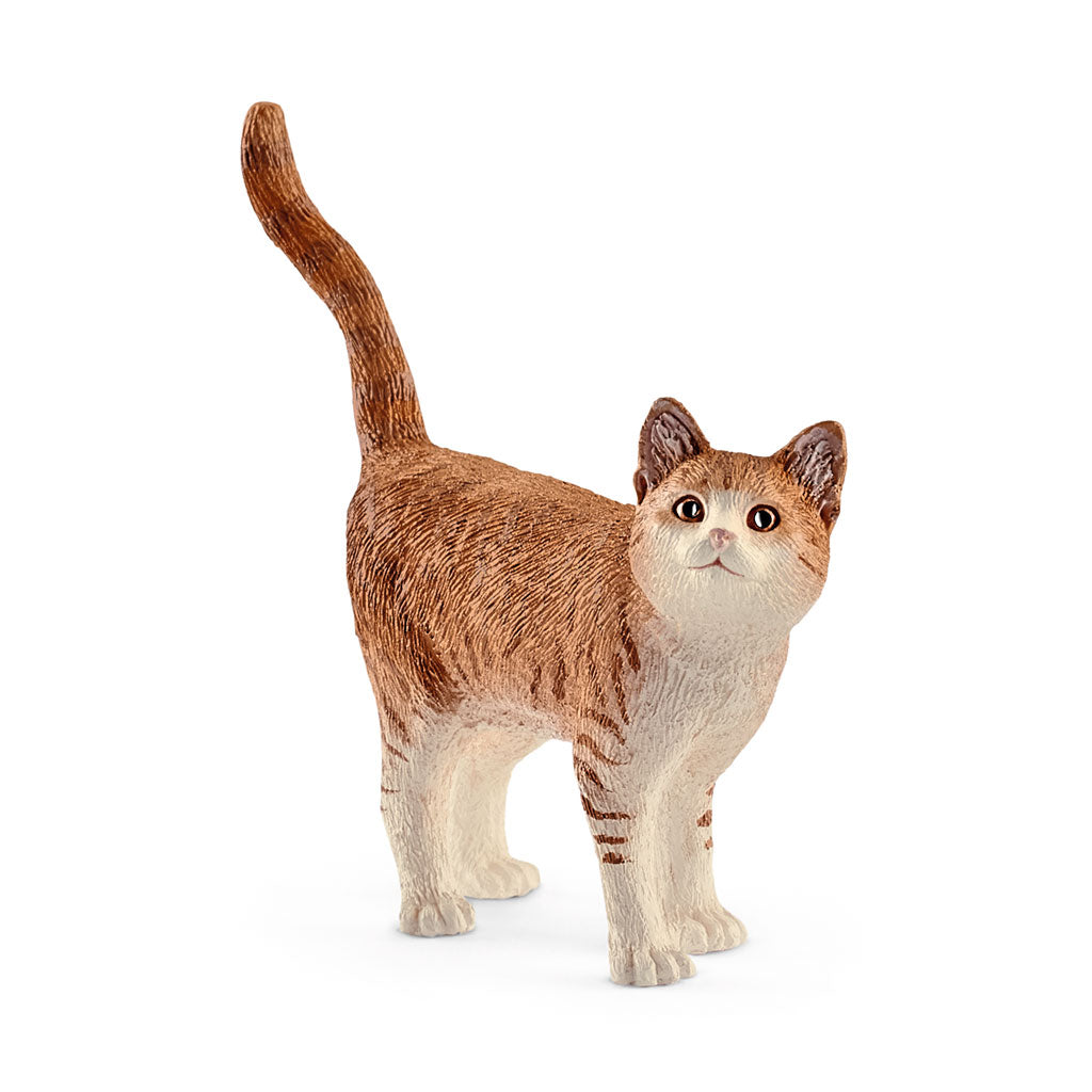 Schleich katt, stående - rød