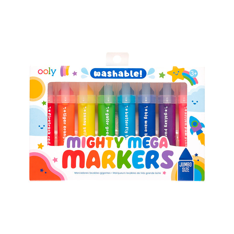 Ooly Mighty Mega Markers, 8 jumbo tusjer