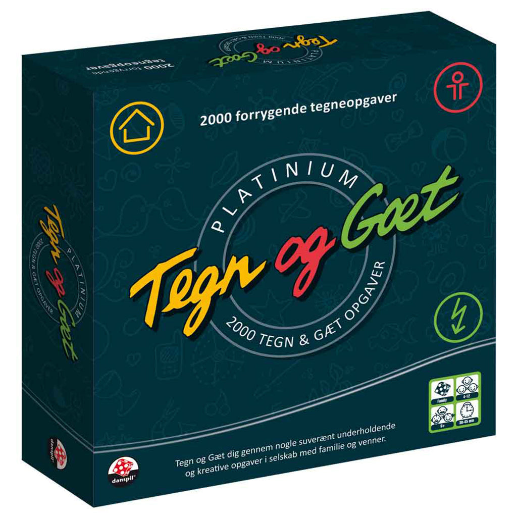 Danspil Tegn & gæt, brætspil, familiespil