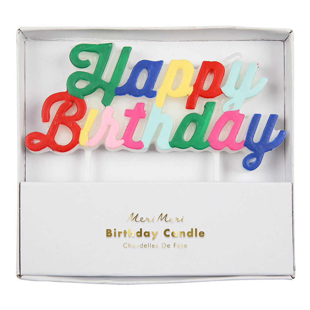 Meri Meri kakelys, Happy Birthday - Bright