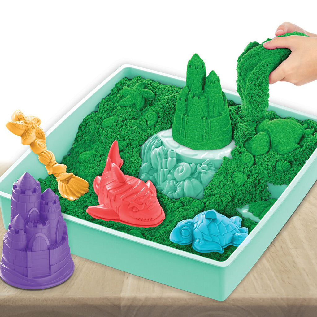 Kinetic Sand, Sandbox-sett - Grønn