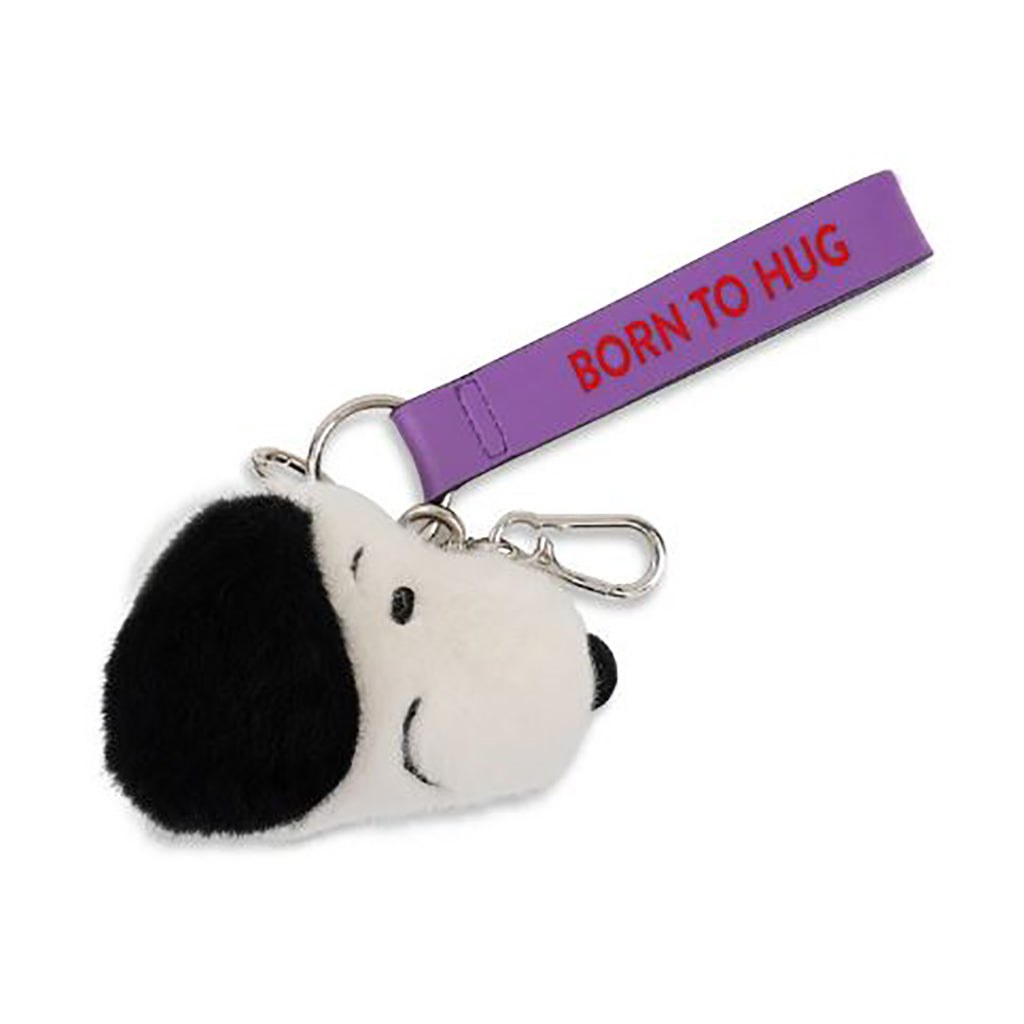Snoopy ECO Fuzzy Cream bag charm - 8 cm
