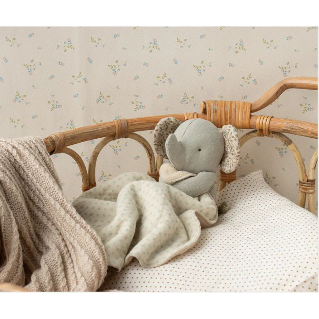 Maileg Lullaby friends, Elefant bamse, Mini - Grå