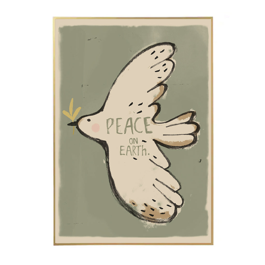 Studio Loco barneplakat, Peace bird - 50 x 70 cm