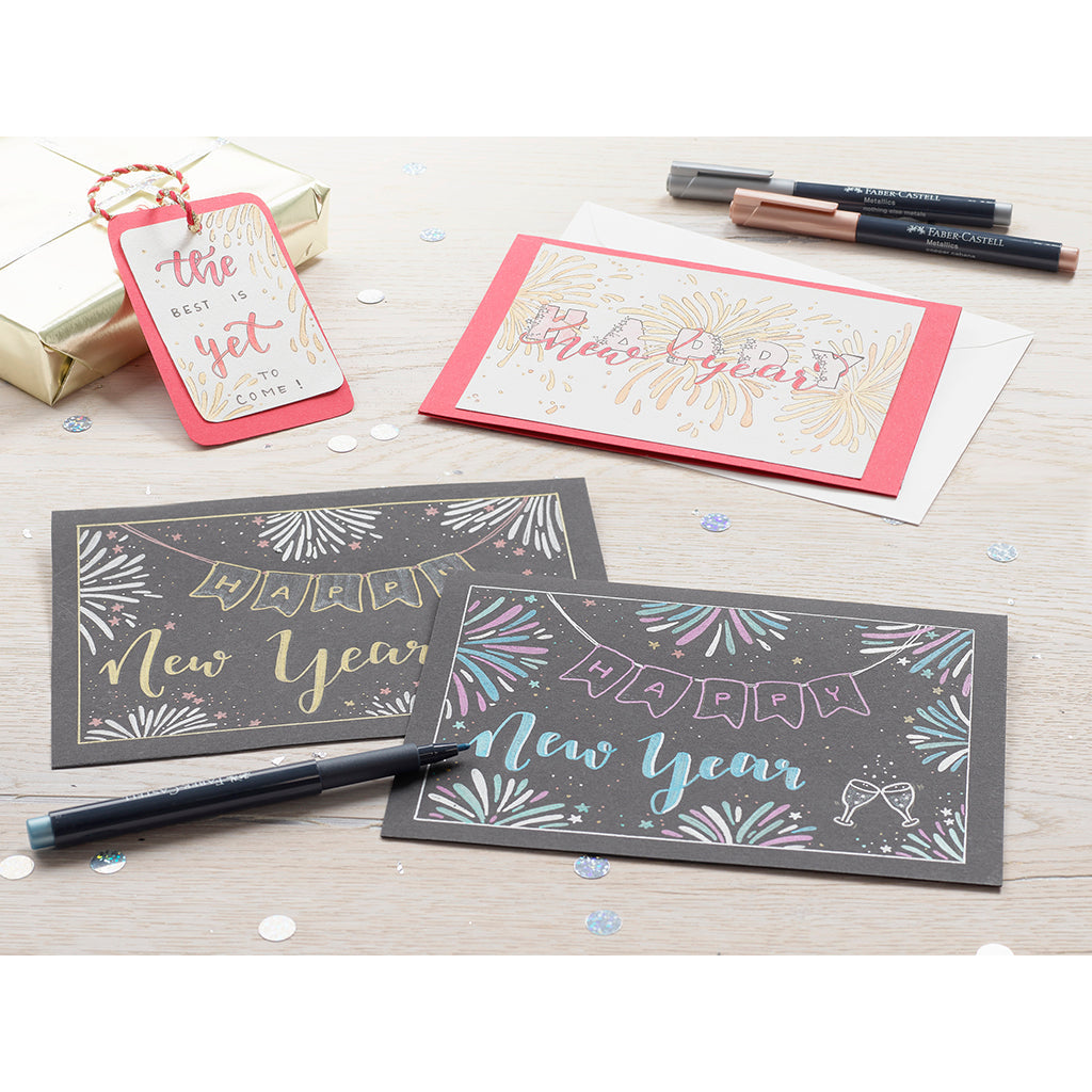 Faber-Castell Metallic marker, 6 stk.