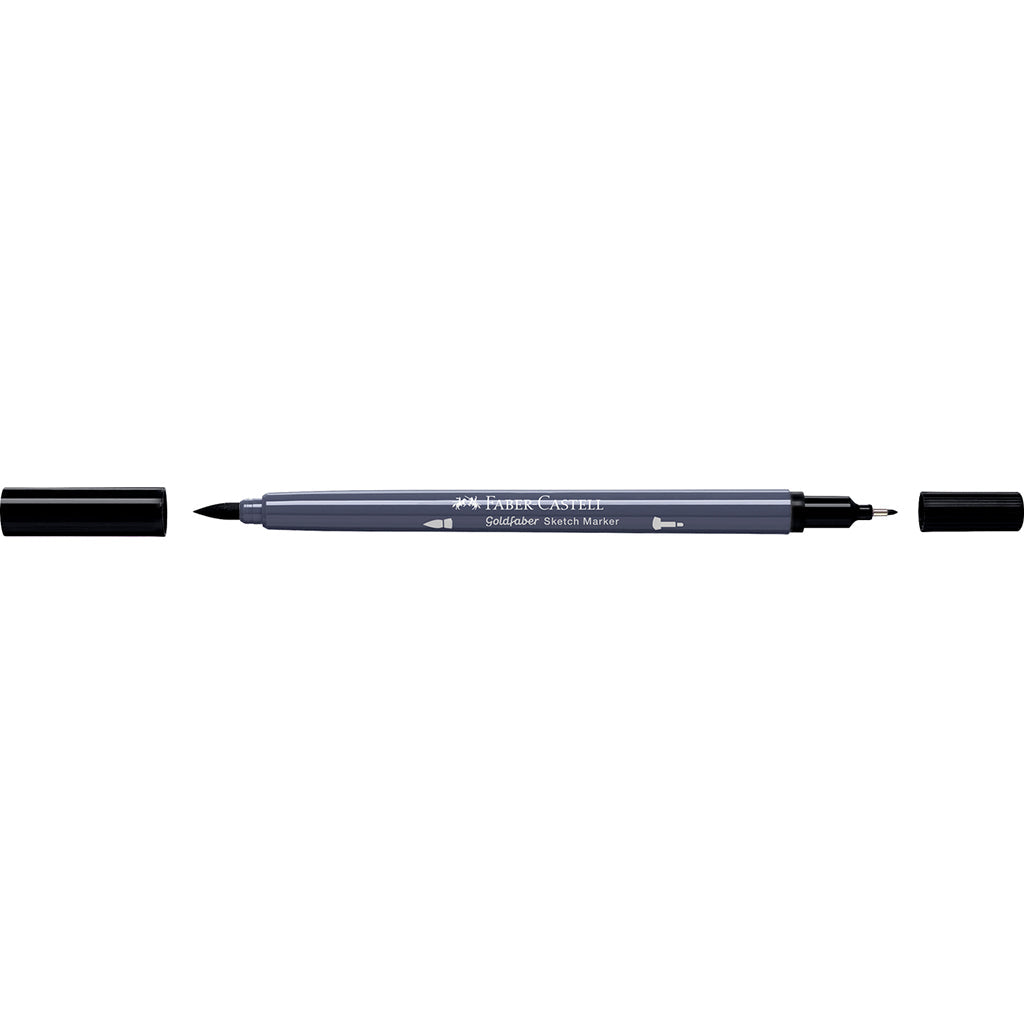 Faber-Castell Goldfaber sketch marker i sort med tyk og tynd spids