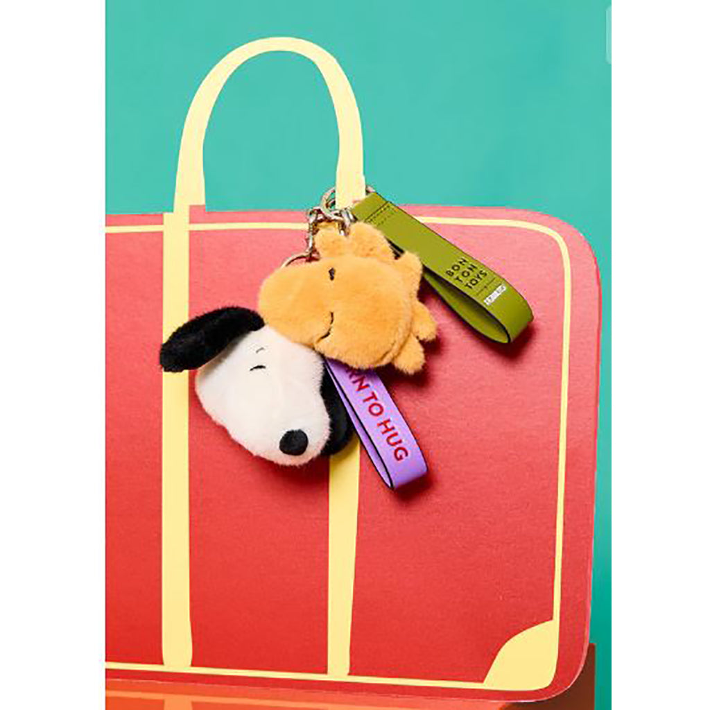 Snoopy nøkkelring, Fuzzy Cream - 8 cm