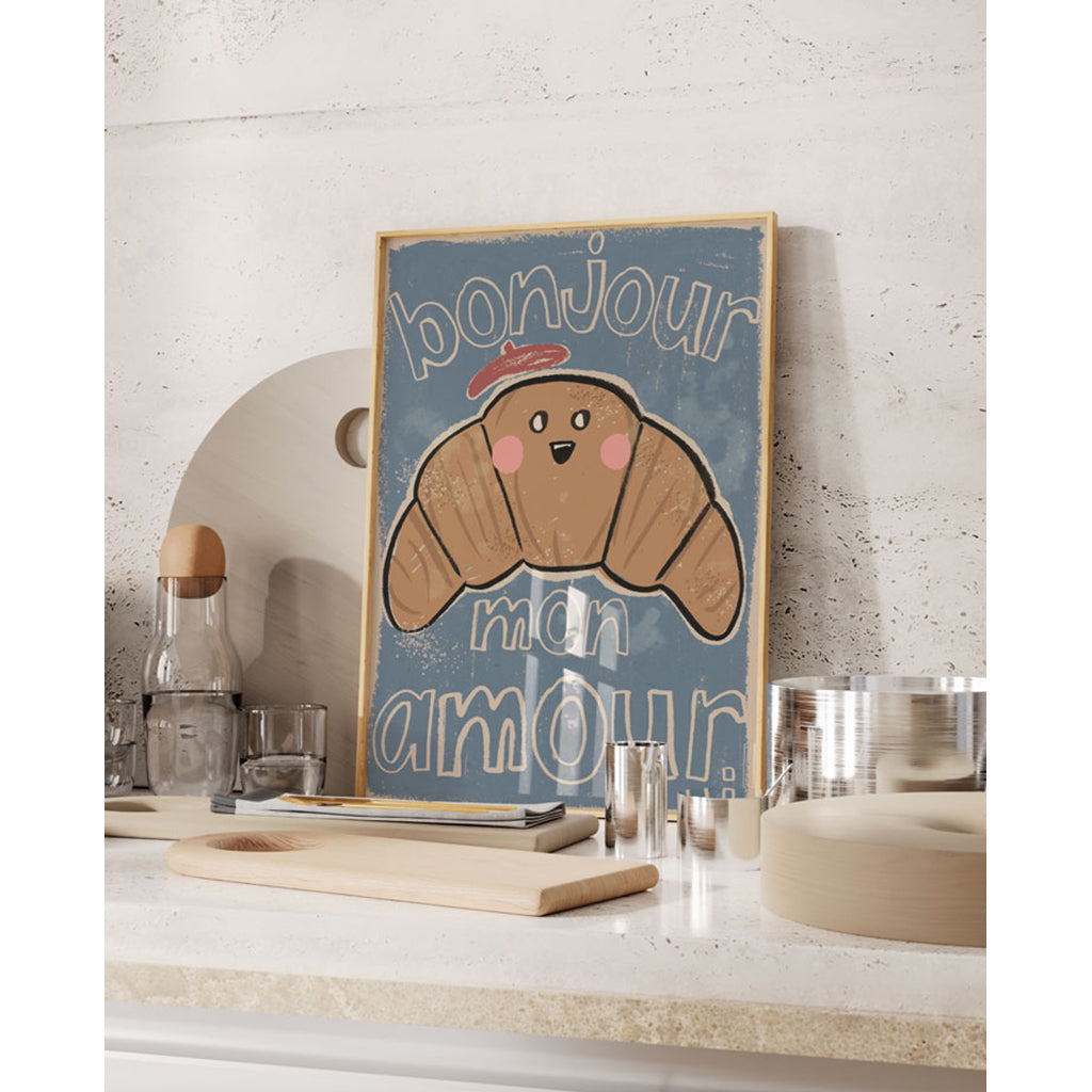 Studio Loco plakat for barn, Croissant – flere størrelser