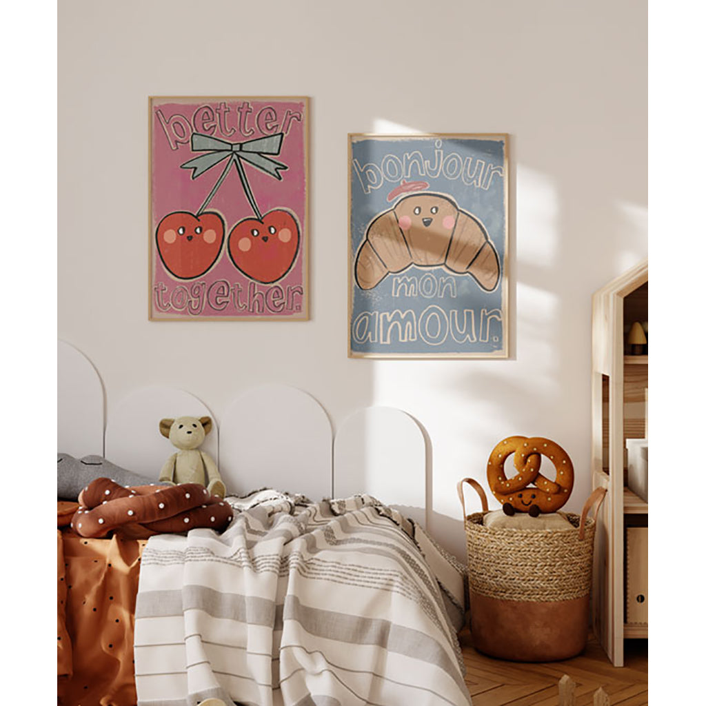 Studio Loco barneplakat, Croissant - 50 x 70 cm