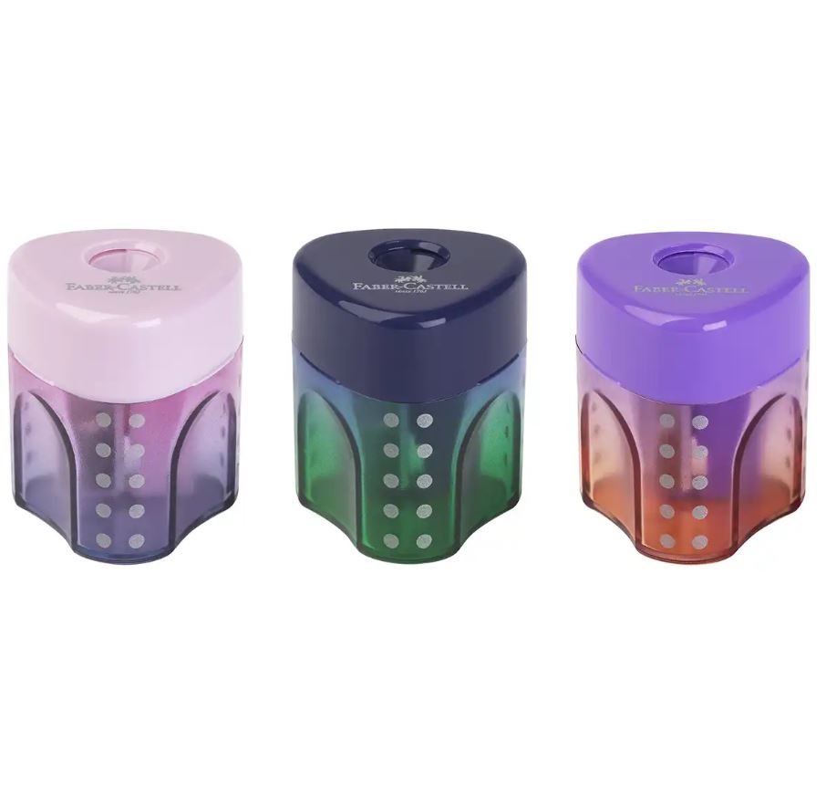 Faber-Castell, Grip Mini blyantspisser, assorterte farger