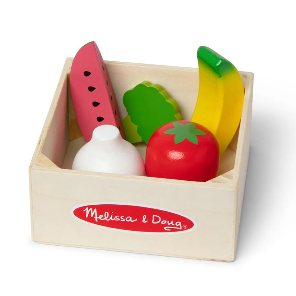 Melissa & Doug Lekemat i tre, Frukt og grønnsaker
