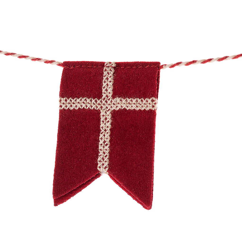 Maileg flagg-girlander, Dannebrog
