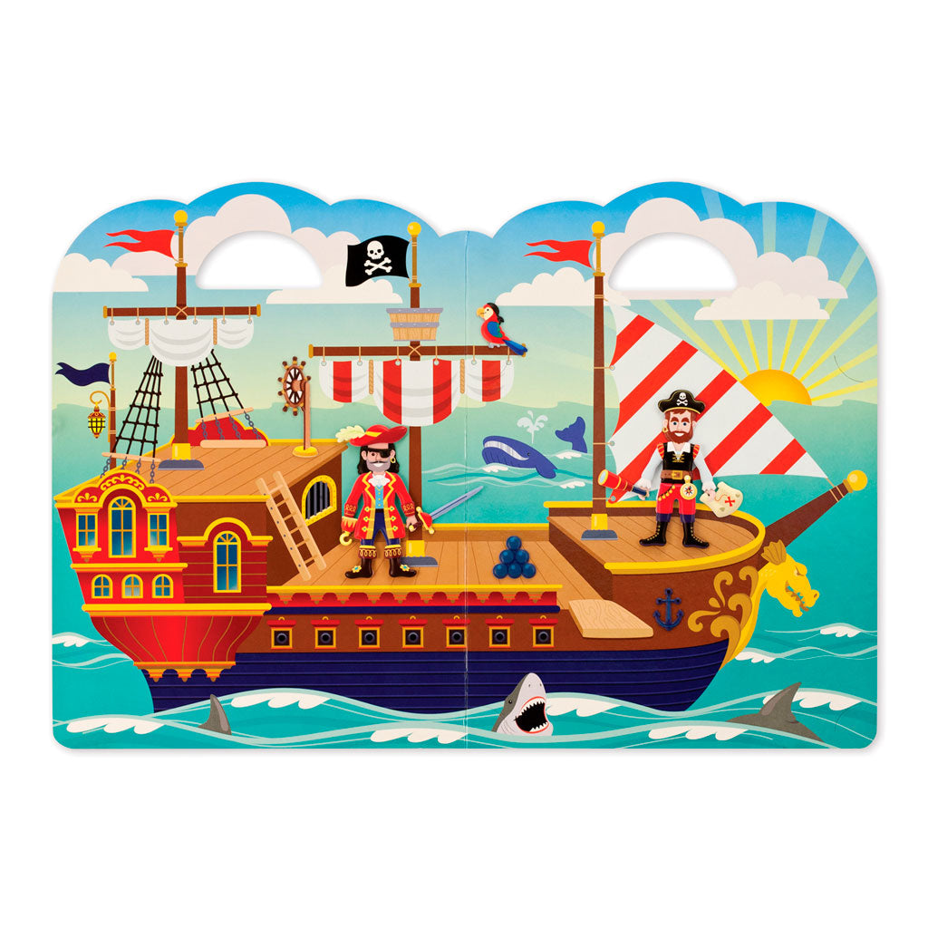 Skumklistremerker, gjenbrukbare - pirat