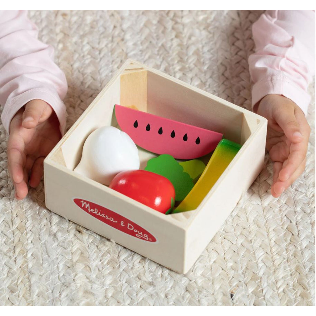 Melissa & Doug Lekemat i tre, Frukt og grønnsaker