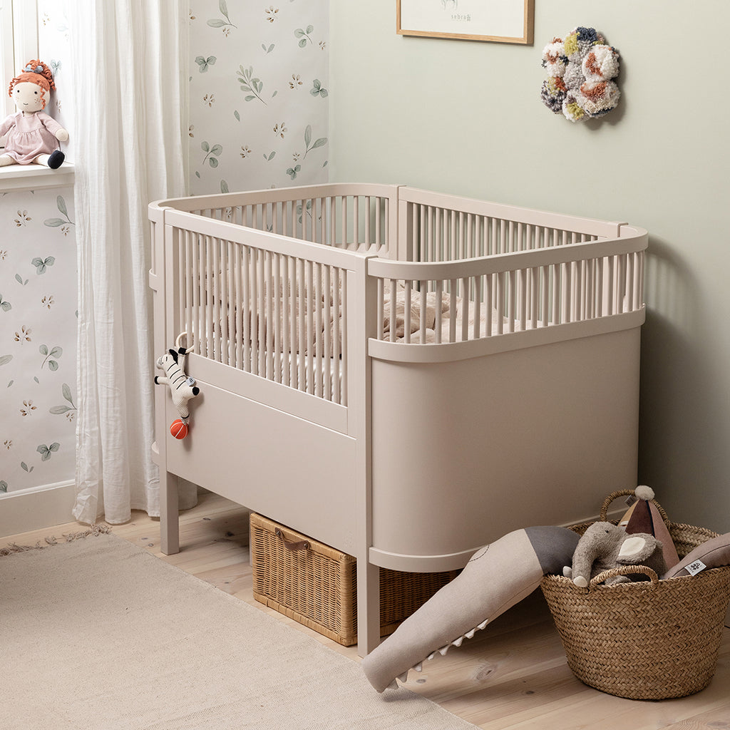 Sebra seng, baby og Jr. - Birchbark Rose