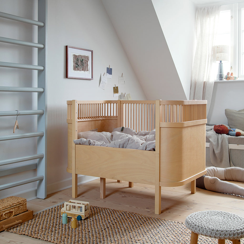 Sebra seng, baby og Jr. - Wooden Edition