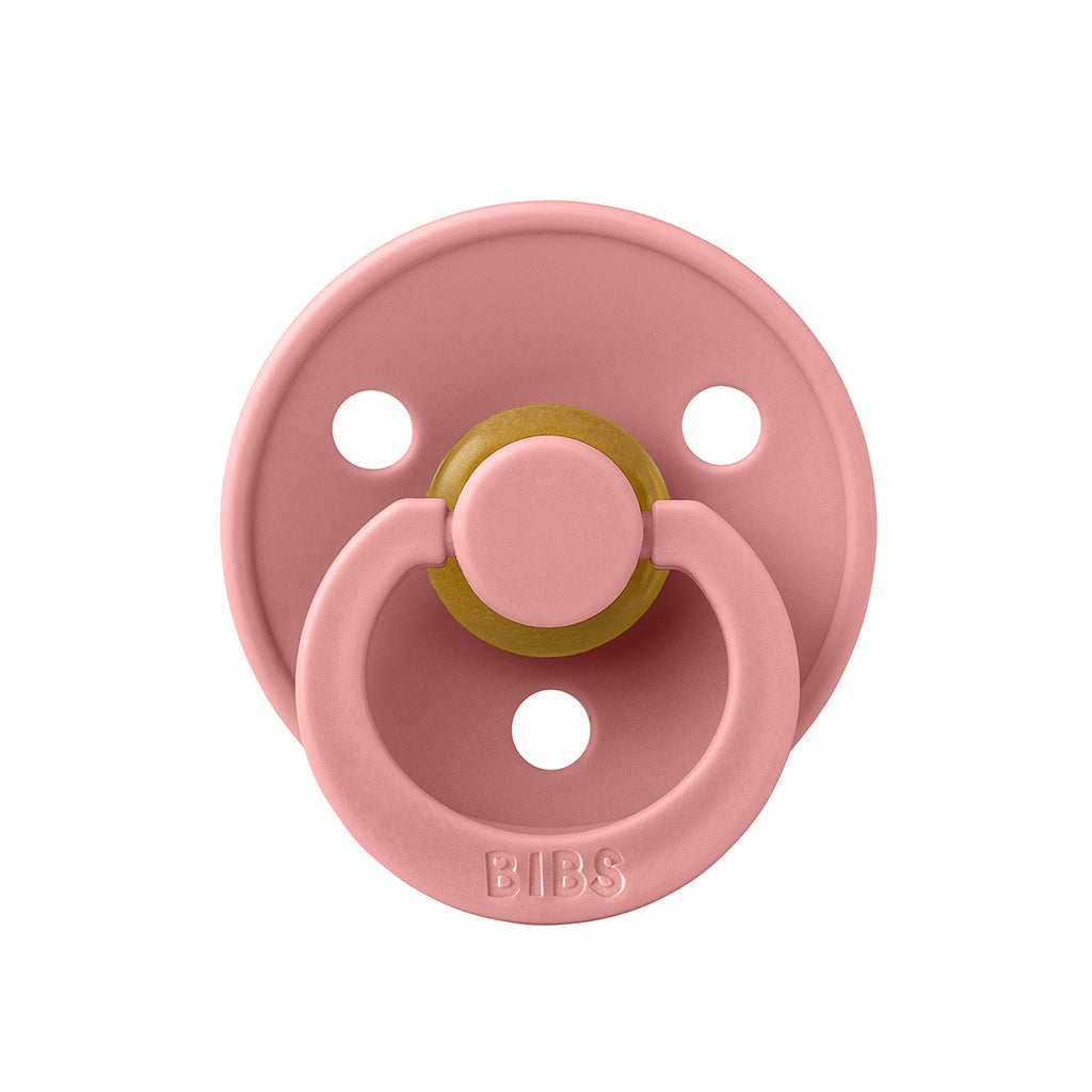 Bibs smokk i naturgummi, størrelse 2 - Dusty Pink