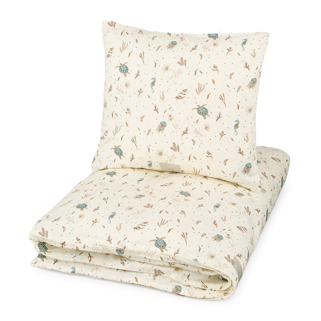 Cam Cam juniorsengetøy, Økologisk - Sea Garden