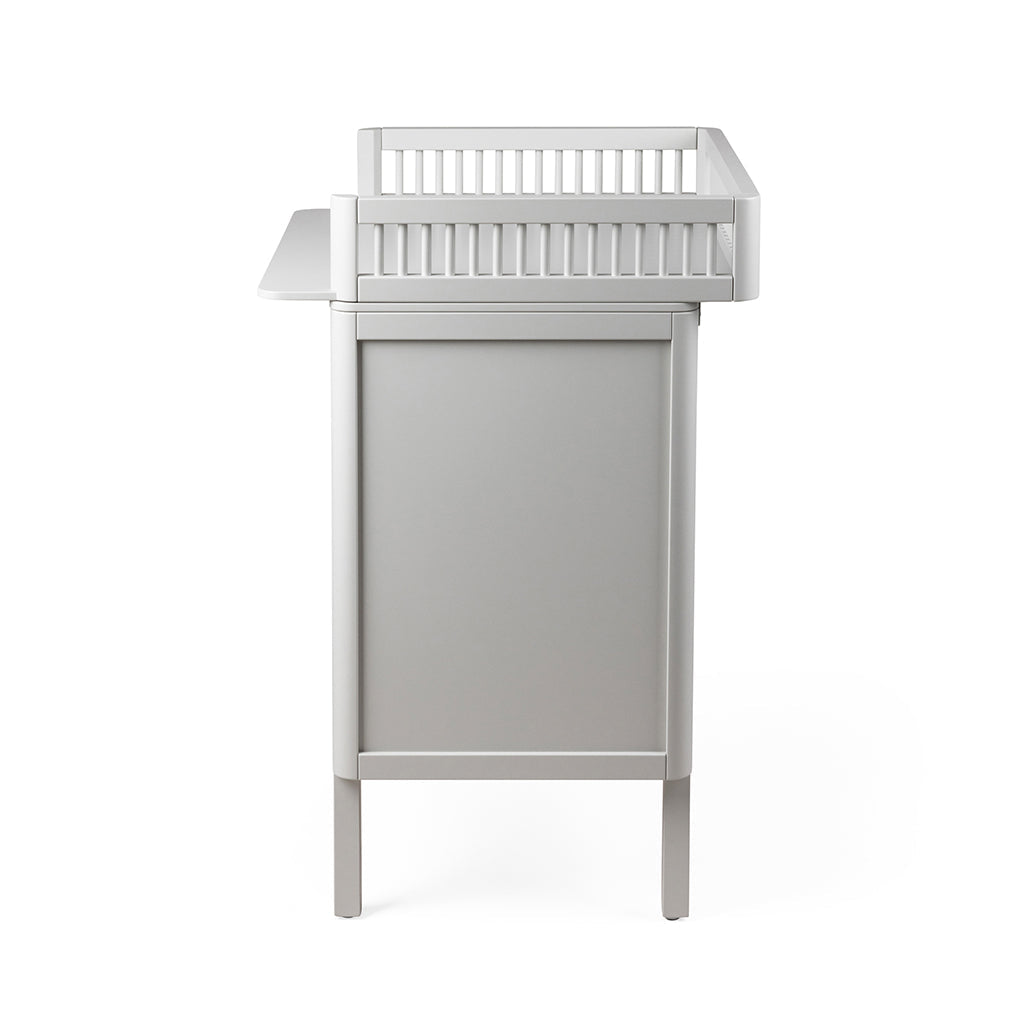 Sebra stellebord i tre, 2-i-1 design m. skuffer - Stone