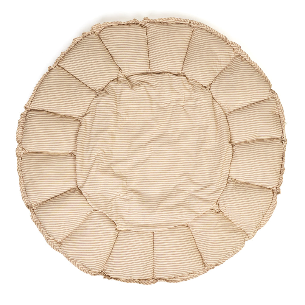 Play&Go Bloom, Tre-i-én babytæppe, økologisk – Stripes brown
