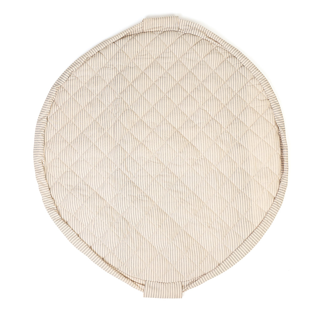 Play&Go To-i-én babytæppe, økologisk – Stripes blue