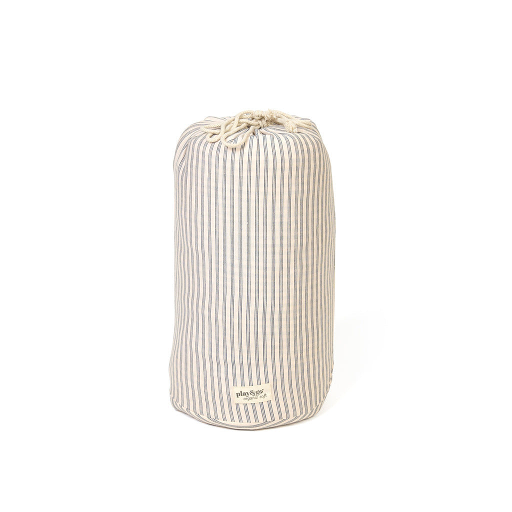Play&Go To-i-én babytæppe, økologisk – Stripes blue