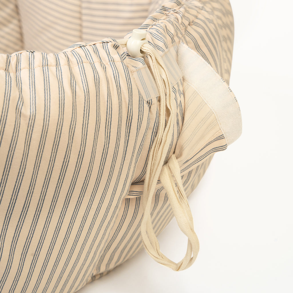 Play&Go Bloom, Tre-i-én babytæppe, økologisk – Stripes blue