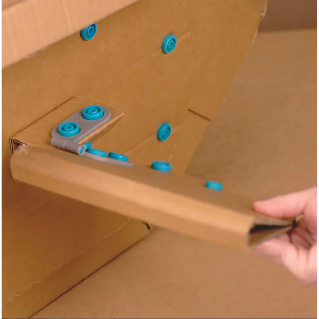 Makedo Spin Hinge, Hengsler til bygg-selv i papp - 6 stk.