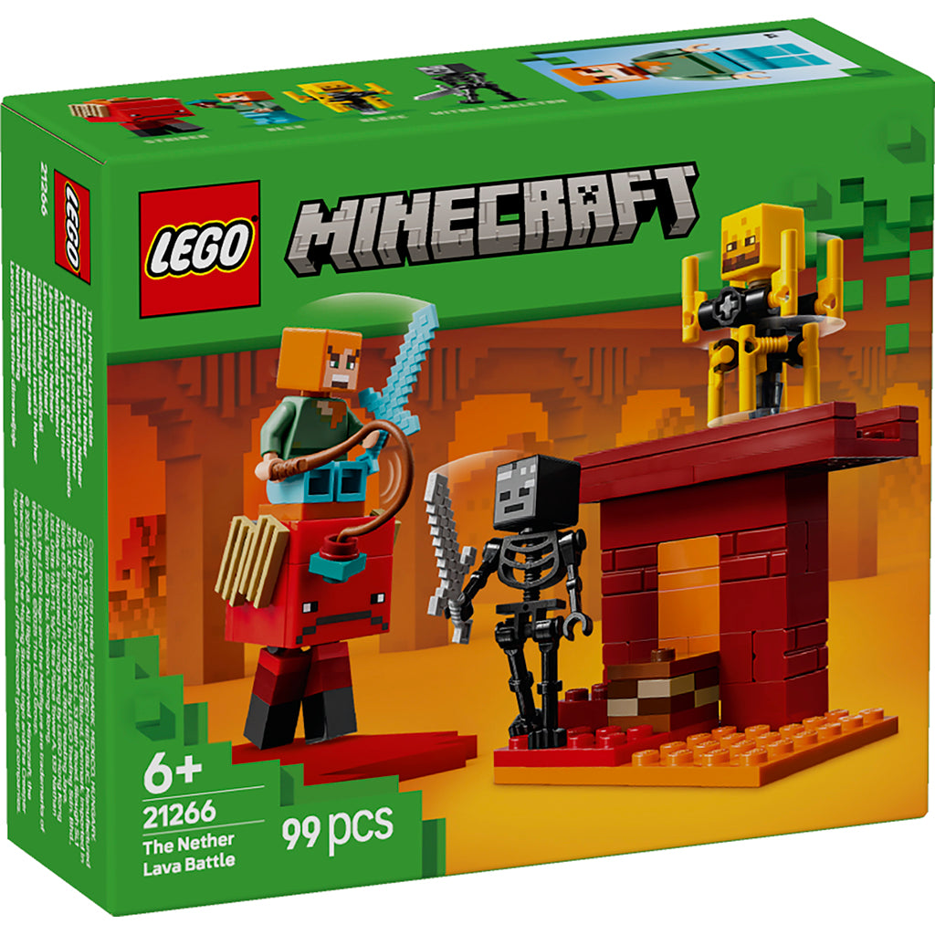 LEGO Minecraft Nether lavakampen byggesæt med figurer