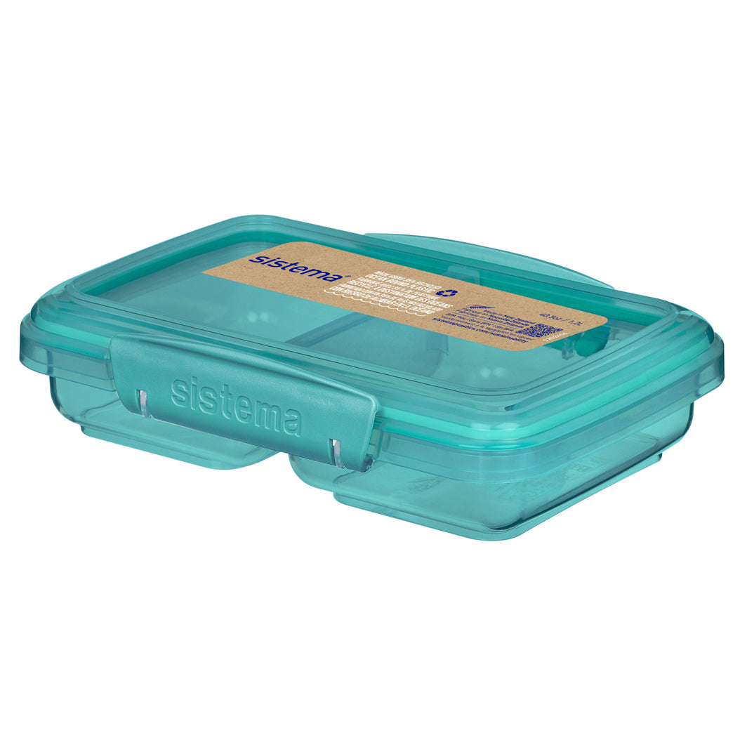 Sistema Small Split To Go madkasse i Teal stone farve