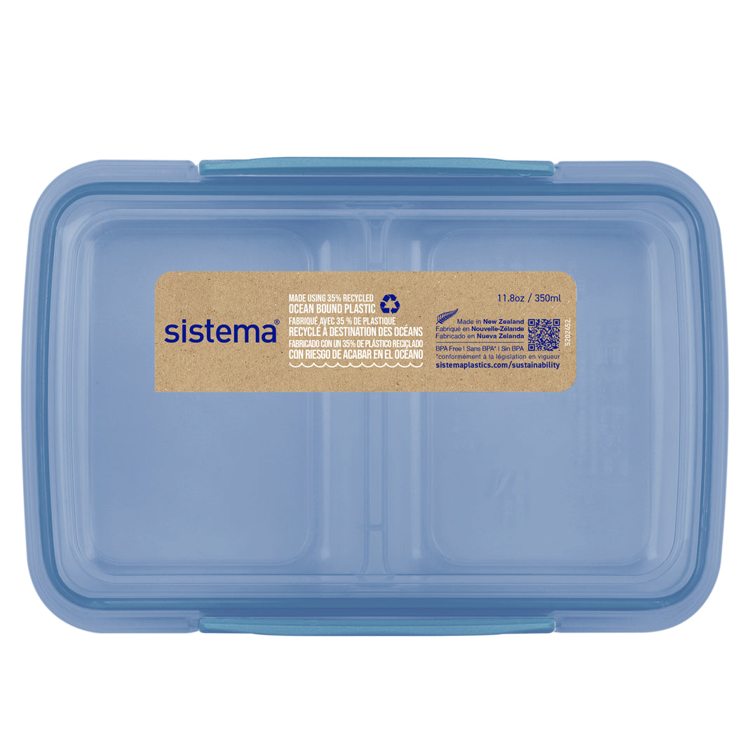 Sistema Small Split To Go matboks med 2 rom, Mountain Blue