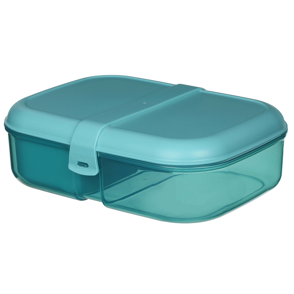 Sistema Ribbon Lunch To Go madkasse i Teal Stone, 1.1 liter