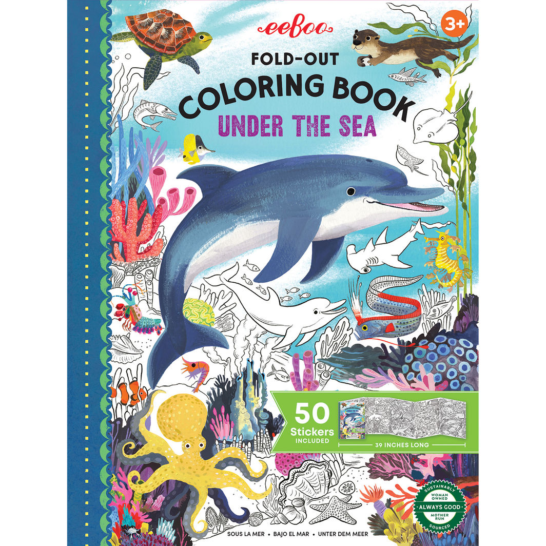 eeBoo Under the Sea fold-ud malebog hovedbillede (miniature)
