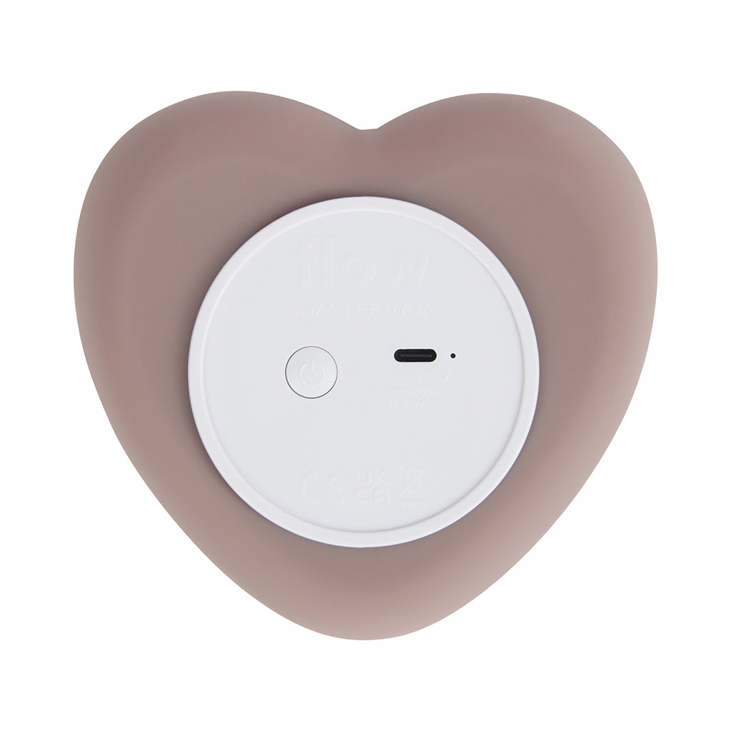 Flow Amsterdam Ruby nattlampe med hjerteform, rosa