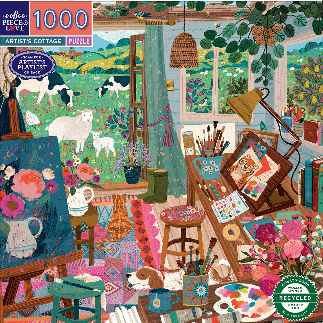 eeBoo Puslespil 1000 brikker, Artist&