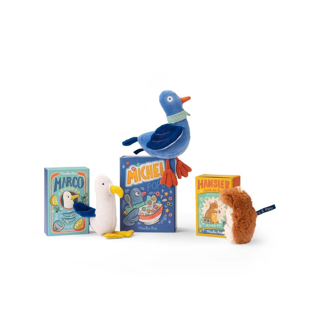Moulin Roty Kosedyr med rangle - Måken Marco