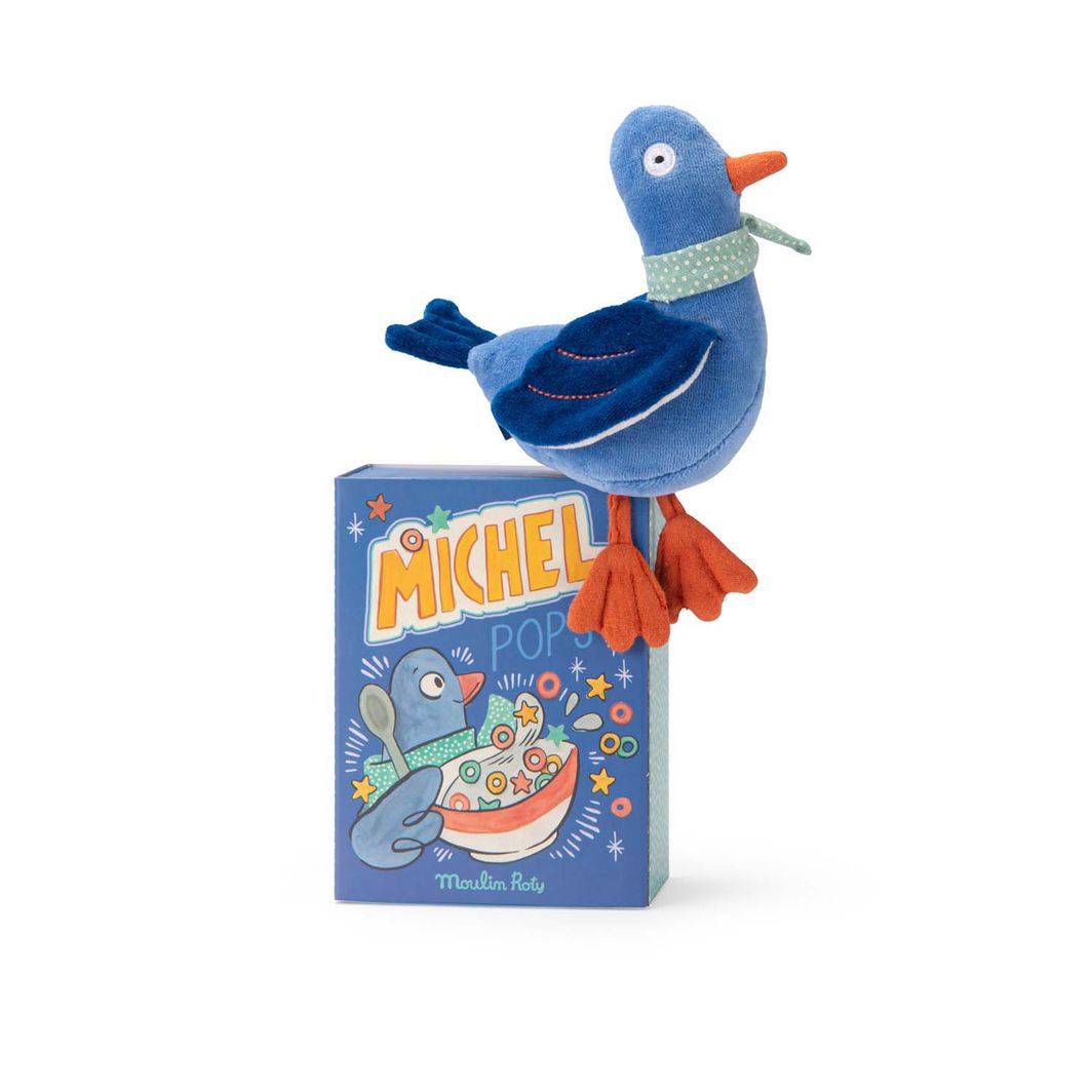 Moulin Roty Tøydyr med rangle – Duen Michel