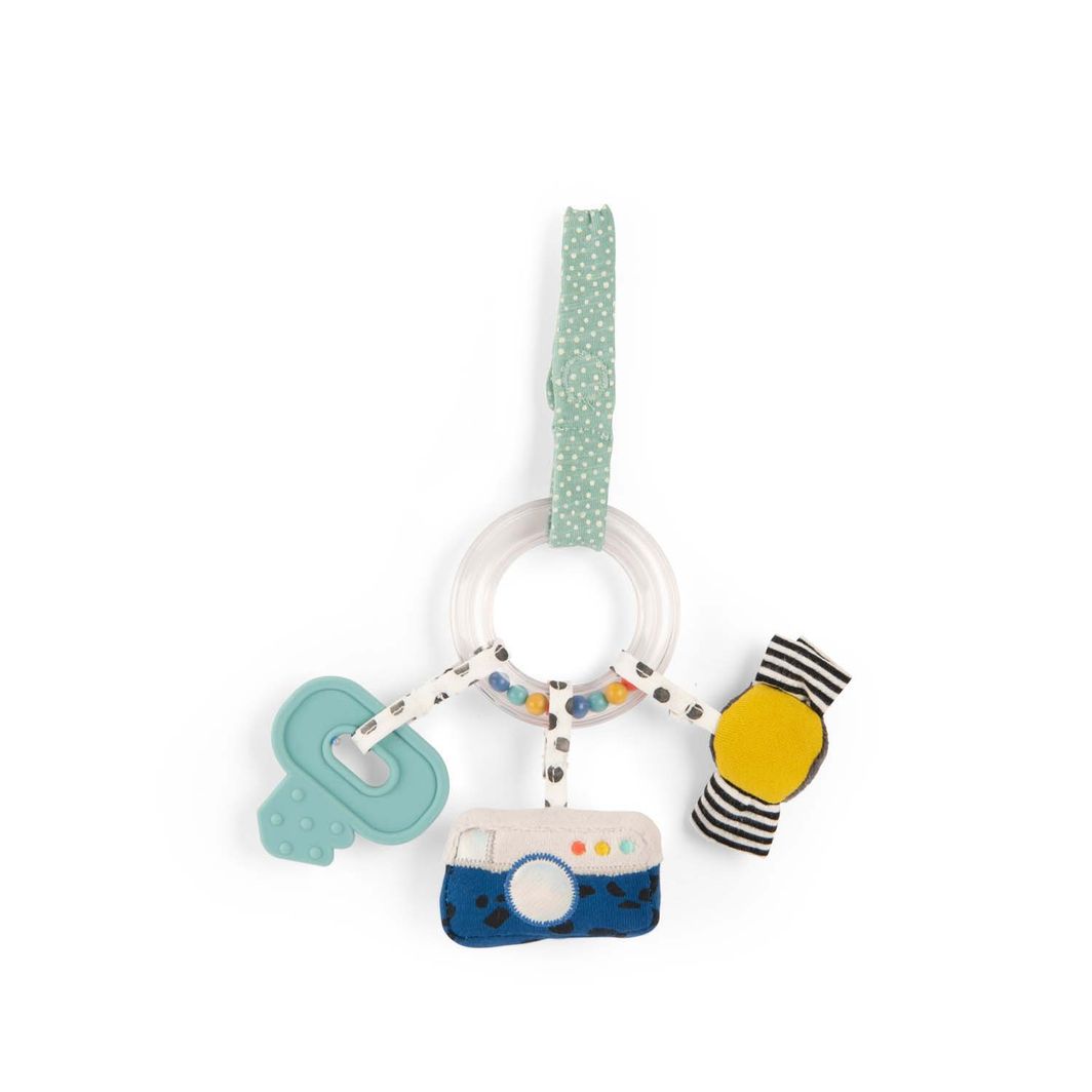 Moulin Roty aktivitetsring med bitering, Puce & Pilou