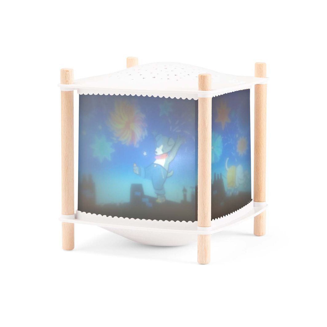 Moulin Roty Magisk Lampe bluetooth, Puce & Pilou