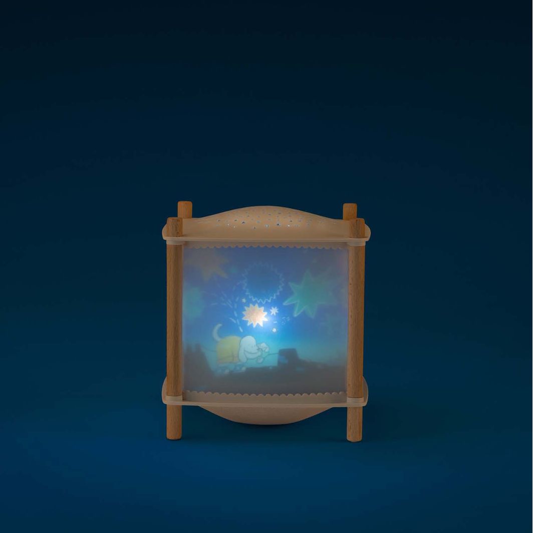 Moulin Roty Magisk Lampe (bluetooth), Puce & Pilou