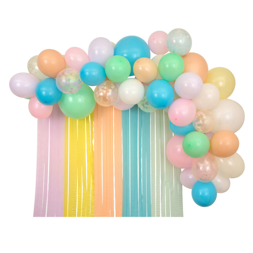 Meri Meri Pastell ballong- og streamer-kit, Girlander med 35 ballonger