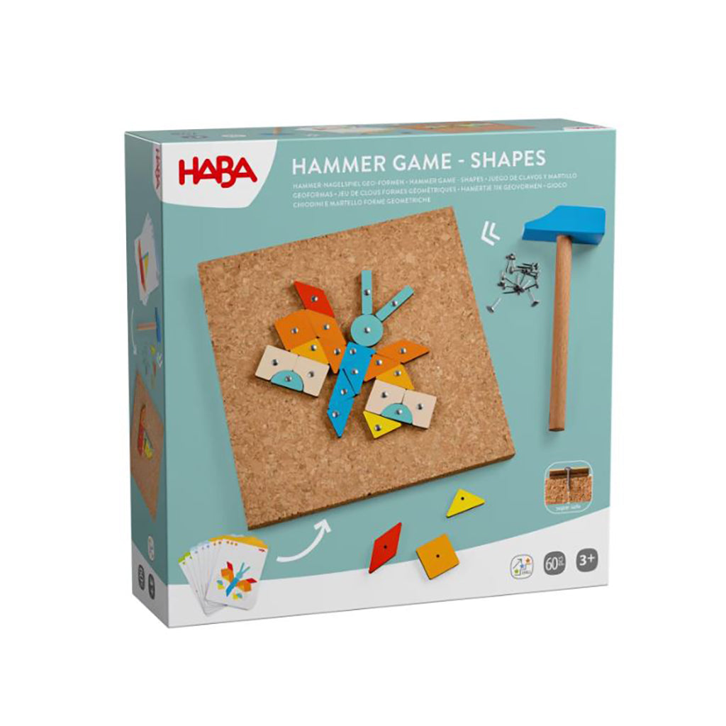 Haba Hammerbrett m spiker, Geometriske former